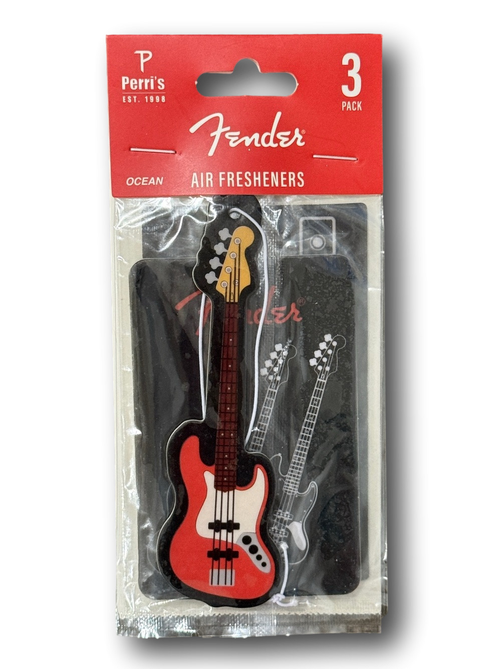 3-Pack Fender Licensed Air Fresheners - Ocean Scent - NWT